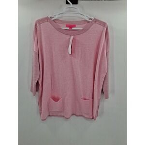Lilly Pulitzer Cobo Sweater Heathered‎ Pink Tropics Tint Size Large